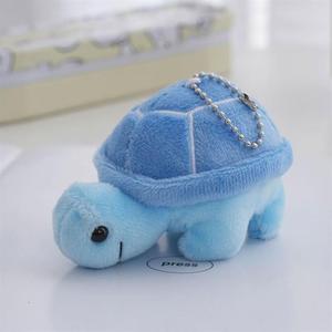 Llaveros de peluche de tortuga bonita, juguetes de animales de peluche de dibujos animados, llavero de tortuga de peluche, llavero colgante de muñeca - Product Image 2
