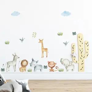 Adesivos de decalque de parede para quarto das crianças, adesivos de decoração de parede do berçário