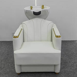 Fauteuil de lavage de luxe personnalisable 2025 tendance, inclinable, moderne, en cuir PU durable, pour salon, spa, salle de sport et hôtel - Product Image 6