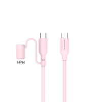 Harga Pabrik Guangzhou Kabel Pengisian Cepat Somostel Tipe-C ke C/IPH untuk iPhone & Power Bank 27W & 60W