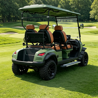 Voiture de golf électrique professionnelle personnalisée Rainbow 4 places, 48V, alimentée au lithium, tout-terrain, 30-50 km/h, 70-90 km d'autonomie