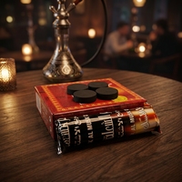 Charbon de bois pour chicha en briquettes de bois dur de 33 mm, fabriqué à la machine, vente en gros OEM