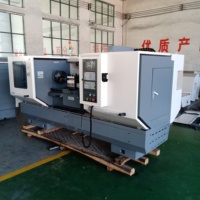 Tour CNC horizontal à lit plat en métal de petite taille CK6150 avec commande Fanuc, broche simple automatique