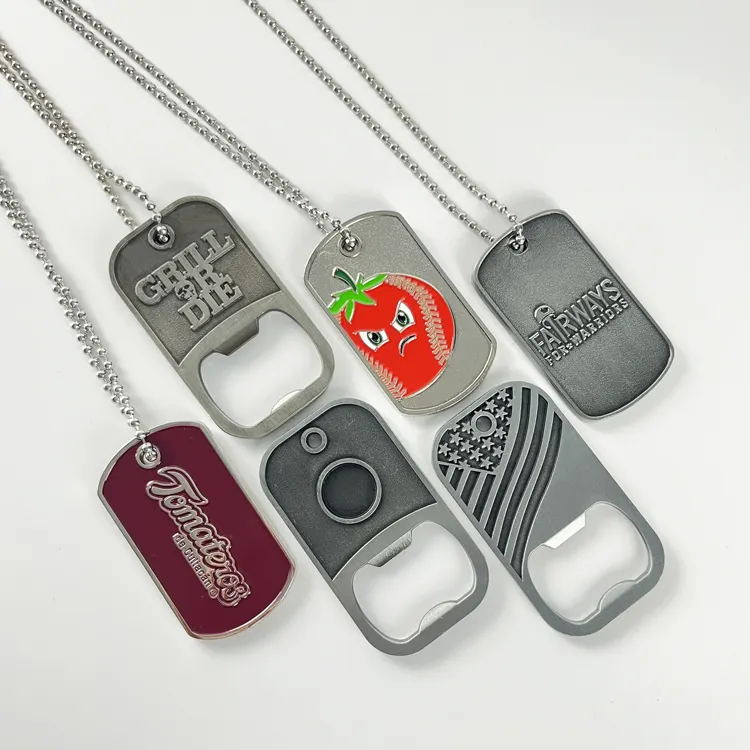 Dog tag / wall / bullet different shape mold wine / beer bottle opener with logo custom bottle opener