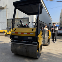 Petit rouleau de route de vibration de moteur diesel 3t 3000kg compacteur de Vivrator pour l'asphalte