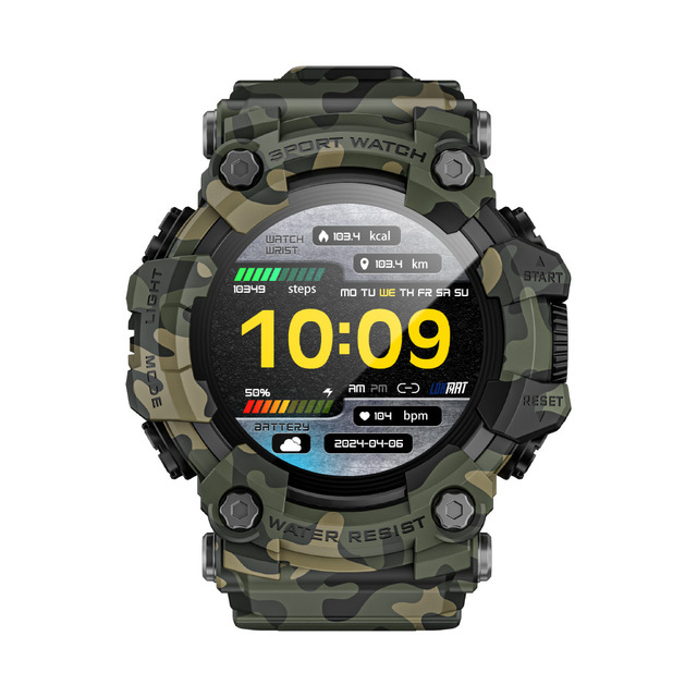 Smart Watch GT Voice Assistant SOS Diffuse Light IP68 Waterproof Health Monitoring Compass Outdoor Smart Watch