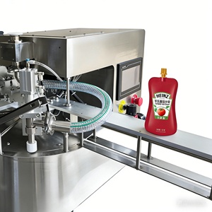 Petite machine de remplissage et de scellage de sachets entièrement automatique à aspiration rotative pour ketchup, beurre de cacahuète et pâtes - Product Image 4