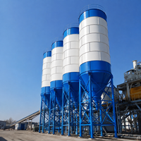 Silo à ciment 80T 100T 150T, réservoir de stockage de poudre pour machines de construction