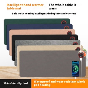 Có thể điều chỉnh nhiệt bảo vệ quá nhiệt không thấm nước mùa đông sưởi ấm chuột Pad văn phòng ấm áp máy tính để bàn da bàn có thể giặt nhà - Product Image 3