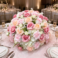 Boules de fleurs artificielles en soie personnalisées pour centres de table décoratifs de mariage et événements (vente en gros)