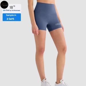 Shorts de vélo pour femmes, brossés, taille haute de 3 pouces, contrôle du ventre, extensible dans les quatre sens, séchage rapide, blocage des couleurs, pour le yoga, la course à pied, les sports - Product Image 1