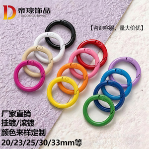 Spring Ring For Jewelry Accessories 20 23 25 30 33mm Round Diy Keychain Phone Chain Components Yiwu Origin - Product Image 3