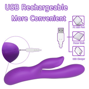 双振动 10 速 G 点振动器 兔子型 AV 按摩器 可充电电池 45dB 静音棒 女性自慰器 成人情趣用品 - Product Image 5