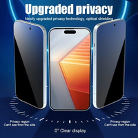 Protection d'écran anti-espion avec revêtement oléophobe pour iPhone 17 Pro Max 16 15 13 11 14 12 Air 16E Mini SE 7 XR Installation sans poussière