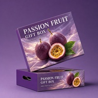 Boîte-cadeau pour fruit de la passion violet, emballage pour produits frais, emballage cadeau en gros