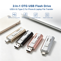 Clé USB 2.0 coulissante en aluminium, étanche et résistante aux chocs, en métal, pour cadeau promotionnel, vente en gros