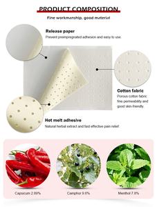 Plester Pereda Nyeri Capsicum, Olesan untuk Nyeri Otot, Sendi Lutut, Pijat, Plester Medis, OEM <span class=keywords><strong>ODM</strong></span> - Product Image 4