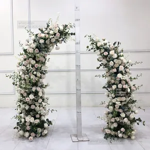 GNW Wedding Ceremony decoration Factory Direct Sales Simulation Artificial Wedding Ceremony Moon Gate Arch With Iron Frame