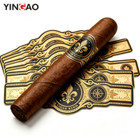 Etiqueta Adhesiva Personalizada para Cigarros, con Corte a Troquel, Lámina Dorada, Impresión de Logotipo Personalizado para Empaquetado, Etiquetas de Marca, Productos de Marca Privada