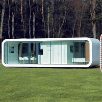 Cabine Apple de 20/40 pieds de couleur personnalisée Cabine Apple étanche à mur en panneau sandwich à structure en acier pour villa