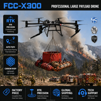 Drone de sauvetage d'urgence Beixing Custom FCC-X300 à charge lourde avec moteur 150 kg pour la lutte contre les incendies forestiers et la livraison de matériel