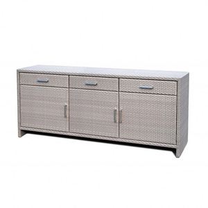 Hotel Restaurant Dining Room Furniture Rattan <strong>Wicker</strong> <strong>Sideboard</strong> 2/3 Door - Product Image 3