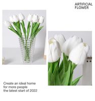 Bunga Tulip Plastik Buatan Tangan Berkualitas Tinggi Dekorasi Rumah Natal Ruang Tamu Tulip Artifisial