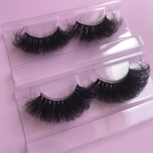 100% làm bằng tay dày tóc con người mềm mại tinh tế hiệu ứng tự nhiên Lash Dải có thể được cắt tỉa để phù hợp với mắt Lông mi giả Cils - Product Image 4