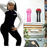 Ensemble 2 pièces décontracté pour femme grande taille, pantalon évasé à ourlet évasé et t-shirt, avec design color block, respirant, idéal pour l'été et la détente