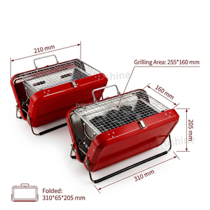 Parrilla Portátil Plegable de Carbón de Acero Inoxidable para Acampar, Hacer Picnic, Jardín, <span class=keywords><strong>Terraza</strong></span> y Fiestas al Aire Libre - Product Image 4