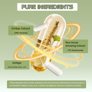 Kapsul Ekstrak Ginseng Merah Asia OEM Suplemen <span class=keywords><strong>Ginkgo</strong></span> <span class=keywords><strong>Biloba</strong></span> Mendukung Fungsi Otak dan Kinerja Kognitif untuk Pria Wanita - Product Image 3