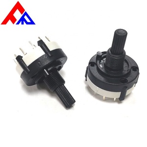 Interruptor Rotatorio de Plástico Aislado de 1/2/3/4/5/6/7/8/9/10/11/12 Posiciones, 26mm, Venta Directa de Fabricante Profesional - Product Image 1