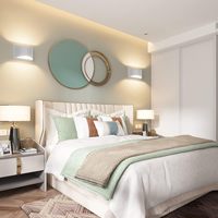 Lampu Dinding LED Modern Aluminium untuk Interior, 1 Paket, Pemasangan di Dinding Atas Bawah, untuk Ruang Tamu