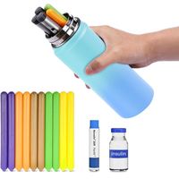 SANJIN Bâtonnets de gel réfrigérants pour l'insuline et les boissons, personnalisables avec logo couleur, pour le voyage et les activités de plein air, vente chaude