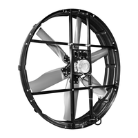 Ventilateur transversal industriel 45 pouces à faible bruit pour la circulation de l'air, idéal pour le refroidissement des étables, des fermes laitières, de la volaille et des élevages.