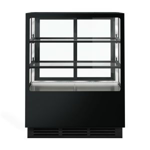 Vitrine réfrigérée et présentoir à gâteaux GGM Gastro - 1000 mm - Double vitrage - avec 2 étagères - Product Image 4