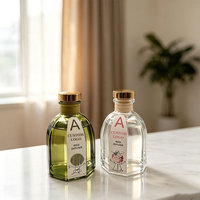 Diffuseur de parfum d'ambiance en verre personnalisé avec logo, diffuseur à bâtonnets, arôme longue durée pour hôtels et foyers