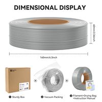 Filamen PLA High-Speed Bamboo Original 1.75mm Isi Ulang untuk Printer 3D FDM 1kg, Tahan Suhu Tinggi, Mudah Dicetak, RFID, Penjualan Grosir