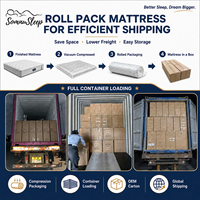 Matelas pliant pour hôtel et usage domestique, taille King et Queen, emballé en boîte, ressorts ensachés, mousse à mémoire de forme, orthopédique, compressé