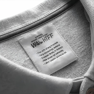 ป้ายผ้าฝ้ายพิมพ์ลายขนาด 40x30 มม. ป้ายโลโก้ดีไซน์ขายดี ป้ายเสื้อผ้า ป้ายพิมพ์ ป้ายติดเสื้อผ้า - Product Image 3