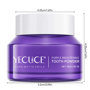 YECUCE Poudre blanchissante <span class=keywords><strong>pour</strong></span> <span class=keywords><strong>les</strong></span> <span class=keywords><strong>dents</strong></span>, fraîcheur respiratoire, favorise la santé bucco-dentaire, éclaircissante, poudre blanchissante <span class=keywords><strong>pour</strong></span> <span class=keywords><strong>les</strong></span> <span class=keywords><strong>dents</strong></span> <span class=keywords><strong>de</strong></span> couleur violette - Product Image 2