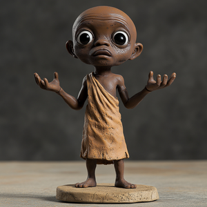 Figuras de Resina de Celebridades de <span class=keywords><strong>Internet</strong></span>, Muñecos Cabezones de Hombre Negro, Personajes de Películas Lindos, Figuras de Personajes Famosos - Product Image 1