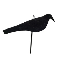 Décoration de jardin réaliste en forme de demi-coquille de corbeau de chasse, durable et luxueuse, accessoires de chasse
