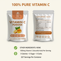 Poudre de vitamine C 100% naturelle de haute qualité certifiée casher et halal