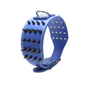 Collares de perro de <span class=keywords><strong>3</strong></span> pulgadas de ancho con tachuelas de cuatro filas - Product Image 5