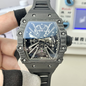 Reloj Mecánico Automático de Fibra de Carbono para Hombre, Estilo Diseñador, Cristal de Zafiro, Tonneau, Reloj Deportivo de Lujo - Product Image 5