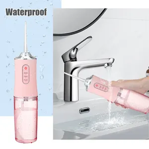 Irrigador Oral portátil 310ML USB recargable dientes Flusher Dental Water Pick Flosser chorro de agua 4 boquillas máquina limpiadora de dientes