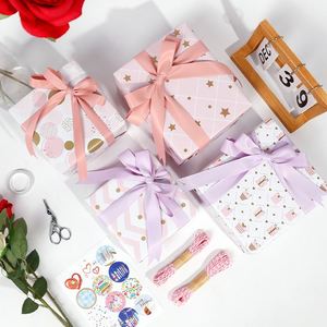 Rollo de papel Kraft rosa para el Día de San Valentín de 80g al por mayor, 43*300cm, regalo de lujo, embalaje personalizado - Product Image 3