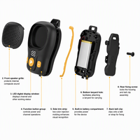 Haut-parleur portable 5W S9 en plastique avec clip, contrôle tactile, longue autonomie, résistant à la transpiration pour les déplacements en extérieur