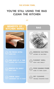Matériel <span class=keywords><strong>de</strong></span> qualité commerciale, absorbant et résistant aux déchirures, pour les tâches <span class=keywords><strong>de</strong></span> nettoyage en profondeur des cuisines <span class=keywords><strong>de</strong></span> restaurants - Product Image 4